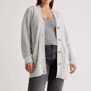 Quince Baby Alpaca-Wool Oversized Cardigan - Size L Like New